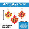 9" Fall Leaf Tissue Paper Hanging Ornament Craft Kit - Makes 12 Image 1