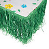 9 ft. Artificial Grass Tropical Green Plastic Table Skirt Image 1
