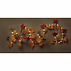 9 Ft. Light-Up Red &amp; Orange Fall Leaf Garland Image 1