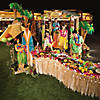 9 ft. Natural Raffia Straw &amp; Sea Shells Table Skirt Decoration Image 1