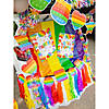 9 Ft. x 29" Rainbow Party Bright Colors Fringe Strips Table Skirt Image 2