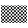 9 Ft. x 6 Ft. Black &amp; White Checkered Polyester Backdrop Banner Image 1