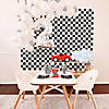 9 Ft. x 6 Ft. Black &amp; White Checkered Polyester Backdrop Banner Image 1