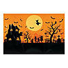 9 Ft. x 6 Ft. Haunted House Classic Backdrop Halloween Decoration - 3 Pc. Image 1