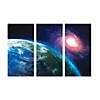 9 Ft. x 6 Ft. Outer Space VBS Earth Plastic Backdrop - 3 Pc. Image 1