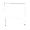 9 Ft. x 7 Ft. White Plastic Rectangular Backdrop Banner Frame Image 1