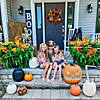 9" Funny Pumpkin Jack-o-Lantern Decoration Image 1