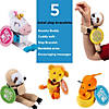 9" Hugging Stuffed Animal Character Anxiety Buddy Bracelets - 5 Pc. Image 3
