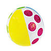 9" Inflatable DIY Medium White Vinyl Beach Ball Coloring Crafts - 12 Pc. Image 1