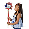 9" Jumbo Patriotic Stars & Stripes Prismatic Plastic Pinwheels &#8211; 12 Pc. Image 1