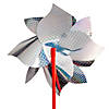 9" Jumbo Patriotic Stars & Stripes Prismatic Plastic Pinwheels &#8211; 12 Pc. Image 3