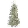 9' Metallic Platinum Artificial Tinsel Christmas Tree - Unlit Image 1