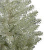 9' Metallic Platinum Artificial Tinsel Christmas Tree - Unlit Image 2