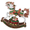 9" Musical Merry Christmas Rocking Horse Figure Image 3