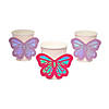 9 oz. Butterfly Paper Disposable Cups with Metallic Sleeves - 8 Ct. Image 1