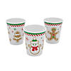 9 oz. Gingerbread Man, Snowman & Christmas Tree Party Disposable Paper Cups - 8 Ct. Image 1