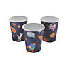 9 oz. Iridescent Out of This World Outer Space Disposable Paper Cups - 10 Ct. Image 1