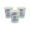 9 oz. Mermaid Sparkle Make a Wish Upon a Starfish Disposable Paper Cups - 8 Ct. Image 1