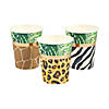 9 oz. Safari Party Giraffe, Leopard & Zebra Print Disposable Paper Cups &#8211; 8 Ct. Image 1