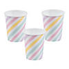 9 oz. Sparkle Unicorn Pastel Lined Disposable Paper Cups - 8 Ct. Image 1