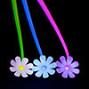 9" Pastel UV Light Color-Changing Flower Plastic Pens - 12 Pc. Image 1