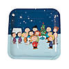 9" Peanuts&#174; Friends Christmas Party Paper Dinner Plates - 8 Ct. Image 1