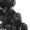 9' Proper 10" Black Colorado Spruce Artificial Halloween Garland - Unlit Image 1