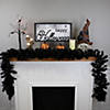 9' Proper 10" Black Colorado Spruce Artificial Halloween Garland - Unlit Image 1