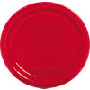 9" Red Round Disposable Paper Dinner Plates - 24 Ct. Image 1
