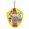 9" Religious Armor of God Badge Ornament Foam Craft Kit- Makes 12 Image 1