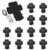 9" Religious Black Foam Cross with String Art Craft Kit - Makes 12 Image 1