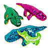 9" See You Later Blue, Green & Pink Stuffed Alligators with Card for 12 Image 1