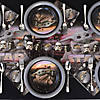 9" Silver Disposable Plastic Dinner Plates - 20 Ct. Image 1