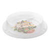 9" Solid White Disposable Plastic Buffet Plates with Clear Dome Lids - (250 Settings) Image 1