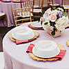 9" Solid White Disposable Plastic Buffet Plates with Clear Dome Lids - (250 Settings) Image 4
