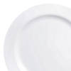 9" Solid White Economy Round Disposable Plastic Buffet Plates (60 Plates) Image 1