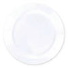 9" Solid White Economy Round Disposable Plastic Buffet Plates (60 Plates) Image 1