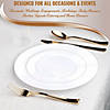 9" Solid White Economy Round Disposable Plastic Buffet Plates (60 Plates) Image 4