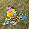 9" Spring Bright Colors &amp; Patterns Paddleball Games - 12 Pc. Image 2