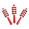 9" Twist Pop Red & White Jingle Bell Noisemakers - 12 Pc. Image 1