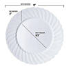 9" White Flair Plastic Buffet Plates (72 Plates) Image 2