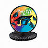 9&quot; x 10&quot; Hats Off To the Grad Multicolor Cardboard &amp; Tissue Paper Centerpiece Image 1