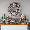 9' X 12' Pre-Lit Snowy Bristle Pine Artificial Christmas Garland  Clear Lights Image 2