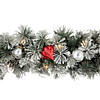 9' X 12' Pre-Lit Snowy Bristle Pine Artificial Christmas Garland  Clear Lights Image 3