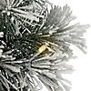 9' X 12' Pre-Lit Snowy Bristle Pine Artificial Christmas Garland  Clear Lights Image 4