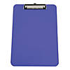 9" x 12" Red, Orange, Yellow, Blue & Green Transparent Plastic Clipboards - 6 Pc. Image 1