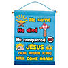 9" x 14" Life of Christ Felt Banner Sign Craft Kit - Makes 12 Image 1