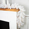 9' x 14" Pre-Lit White Alaskan Pine Artificial Christmas Garland  Warm White LED Lights Image 2