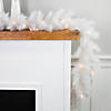 9' x 14" Pre-Lit White Alaskan Pine Artificial Christmas Garland  Warm White LED Lights Image 3