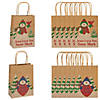 9" x 4" Medium Jesus Loves You Snow Much Gift Bags - 12 Pc. Image 1